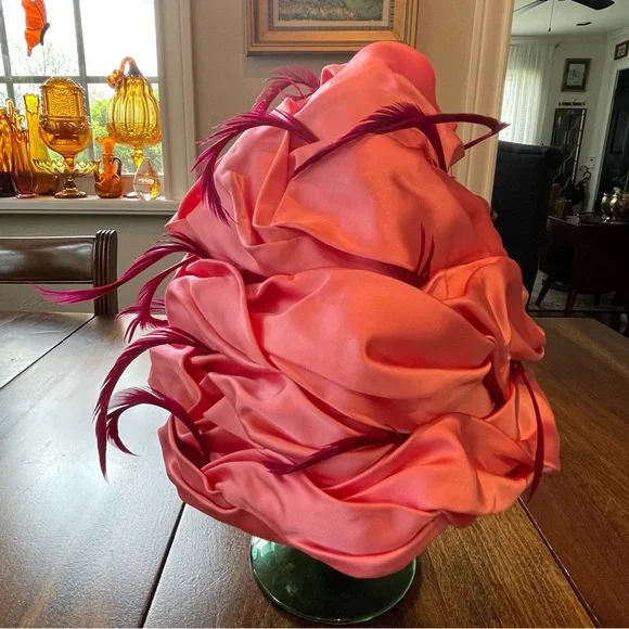 1960’s CHRISTIAN DIOR  FEATHER TURBAN - Picture 8 of 16